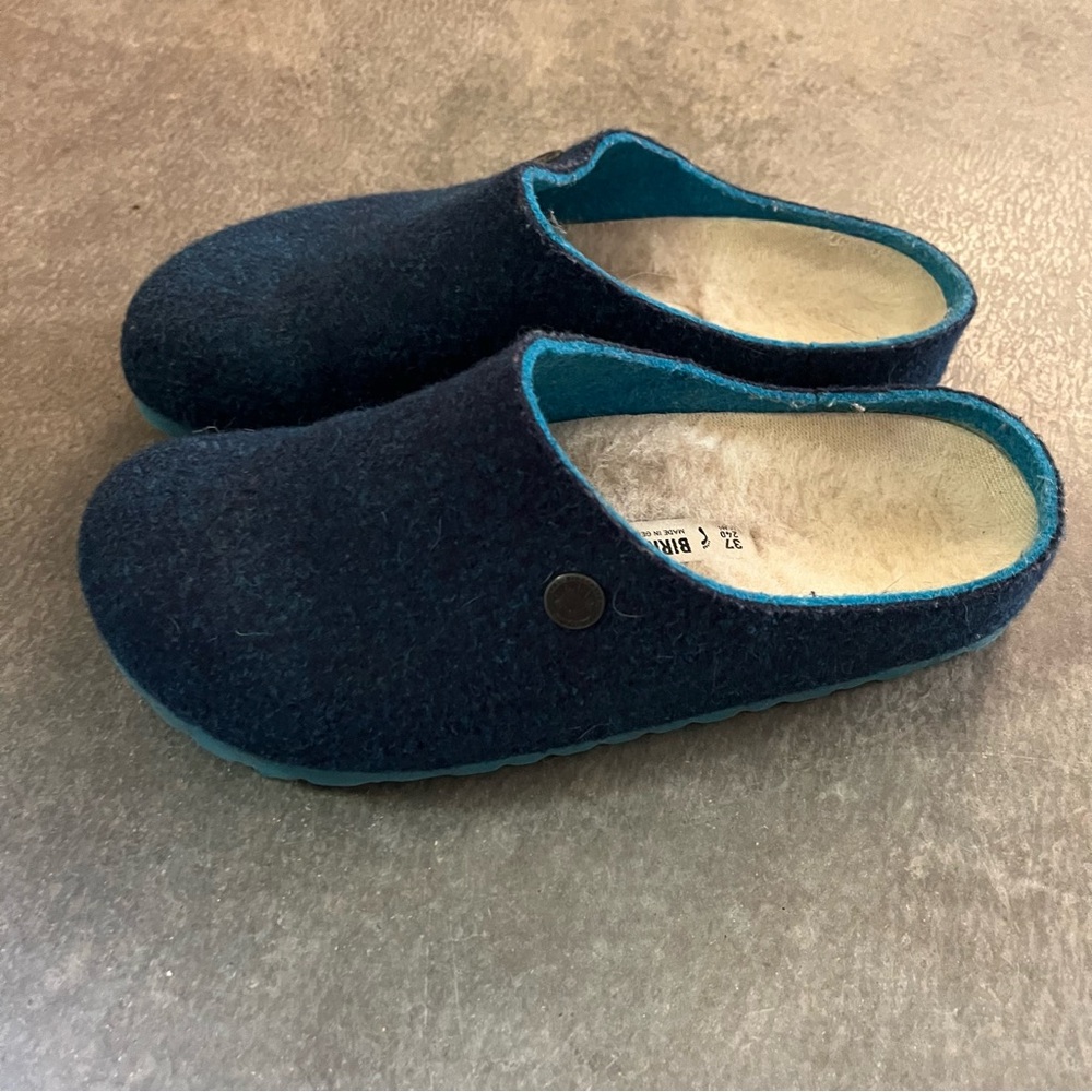 Birkenstock Kaprun Rivet Wool Felt Slip Ons